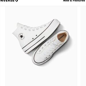 Converse Chuck Taylor All Star Lift Platform Canvas Size 8 White